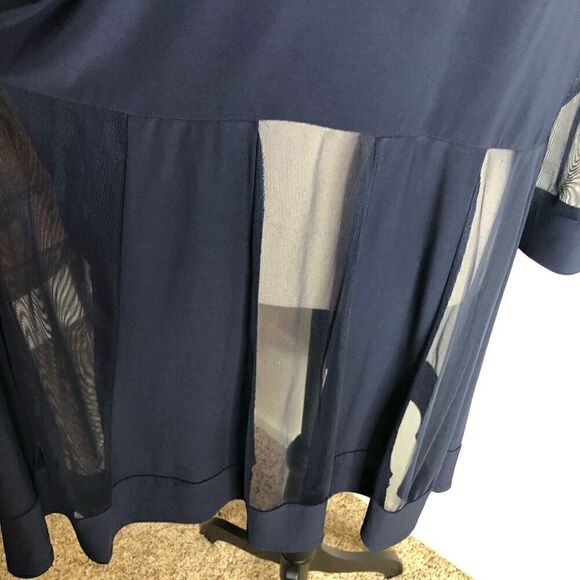 R&M Richards Sheer Duster Style Cardigan Size 16W - Picture 7 of 15